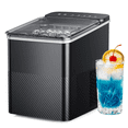 thumbnail image 1 of Simzlife Ice Maker Countertop, 9 Cubes Ready in 6 Mins, 26lbs in 24Hrs, Self-Cleaning Ice Machine with Ice Scoop and Basket, 2 Sizes of Bullet Ice for Home Kitchen Office Bar Party, 1 of 11
