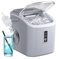 thumbnail image 1 of Simzlife Countertop Ice Maker with Handle,Portable Ice Machine with Basket and Scoop, 9 Bullet Ice In 6 Mins, 26Lbs/24H, Self-Cleaning, 1 of 10