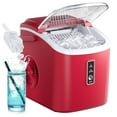 thumbnail image 1 of Simzlife Countertop Ice Maker with Handle,Portable Ice Machine with Basket and Scoop, 9 Bullet Ice In 6 Mins, 26Lbs/24H, Self-Cleaning, 1 of 9