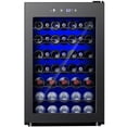 thumbnail image 1 of Simzlife 45 Bottles Wine Cooler Refrigerator,Built-in Wine Fridge with Stainless Steel Glass Door, for Home Bar, Kitchen, or Office, 1 of 11