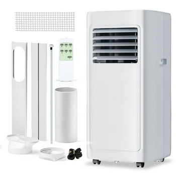 Simzlife Portable Air Conditioner 8000 BTU Ashrae , Dehumidifier, Fan,Cool, 3 in 1 AC with Remote Control