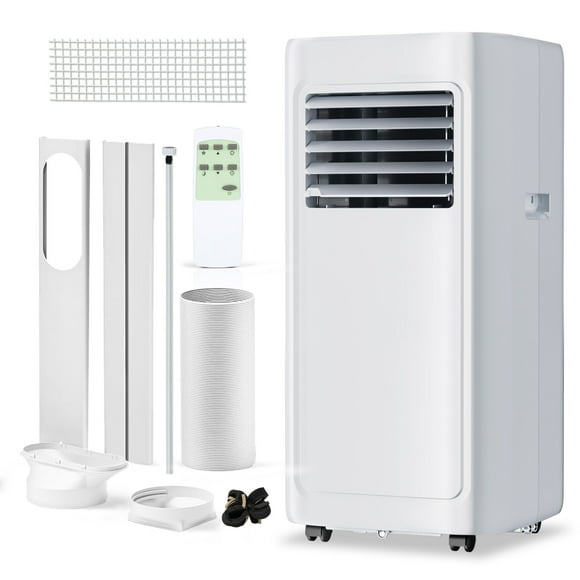 Simzlife Portable Air Conditioner 8000 BTU Ashrae , Dehumidifier, Fan,Cool, 3 in 1 AC with Remote Control