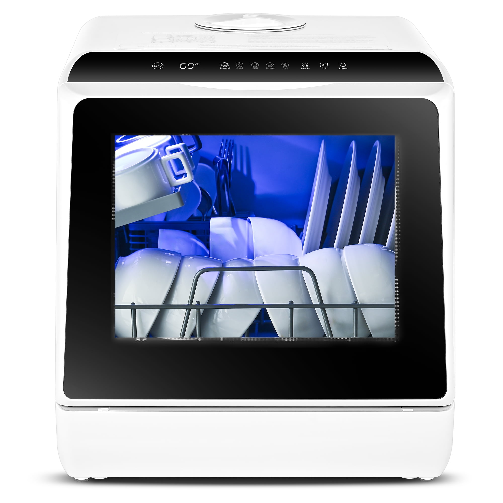 Simzlife Portable Mini Dishwasher Countertop with 5Liter Builtin