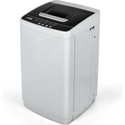 Simzlife Portable Washing Machine 15.6LBS with LED Display，Compact Washer for Apartments, Homes, Light Gray
