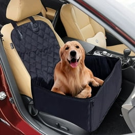 BarksBar Pet Car Seat Cover with Seat Anchors for Cars Trucks and SUV s Water Proof and Non Slip Backing Regular Black Walmart