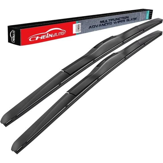 Simzone 22"+22" Windshield Wiper Blades, Wiper Blades with Premium Rubber, Durable Stable & Quiet, Auto Replacement Windshield Wipers for All-Seasons (Pack of 2)
