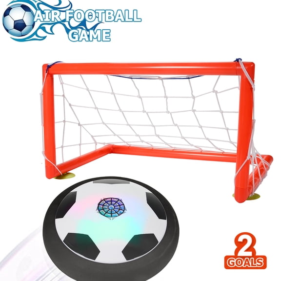 Simzone Kids Toys Hover Soccer Ball Set, Air Power Soccer LED Indoor Game Sports Gift Toys for Boys Girls