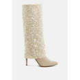 thumbnail image 1 of Sin City Sequinned Fold-Over Calf Boots, 1 of 10
