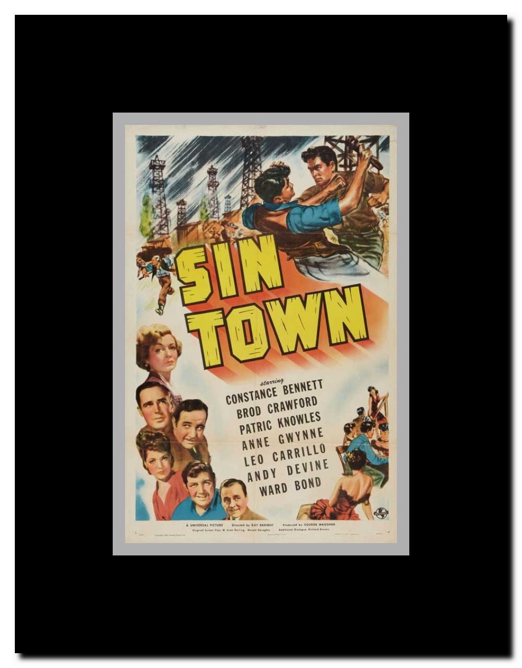 Sin Town Framed Movie Poster