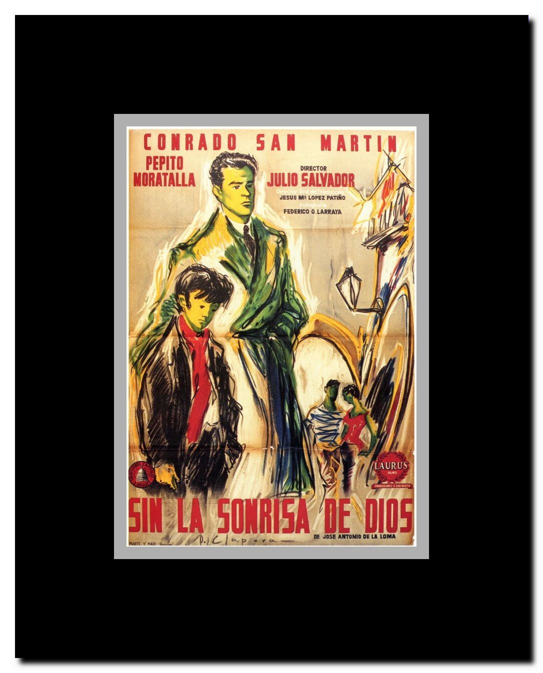 Sin la Sonrisa de Dios Framed Movie Poster
