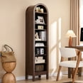 thumbnail image 1 of SinCiDo Arched Bookshelf, 8-Tier Open Shelf Bookcase, Medium Density Fiberboard, 1 of 7