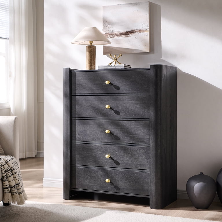 SinCiDo Modern 5 Drawer Dresser for Bedroom, 39.6
