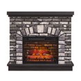 SinCiDo Electric Fireplace with Mantel for 42" TV Stand, Floor Standing