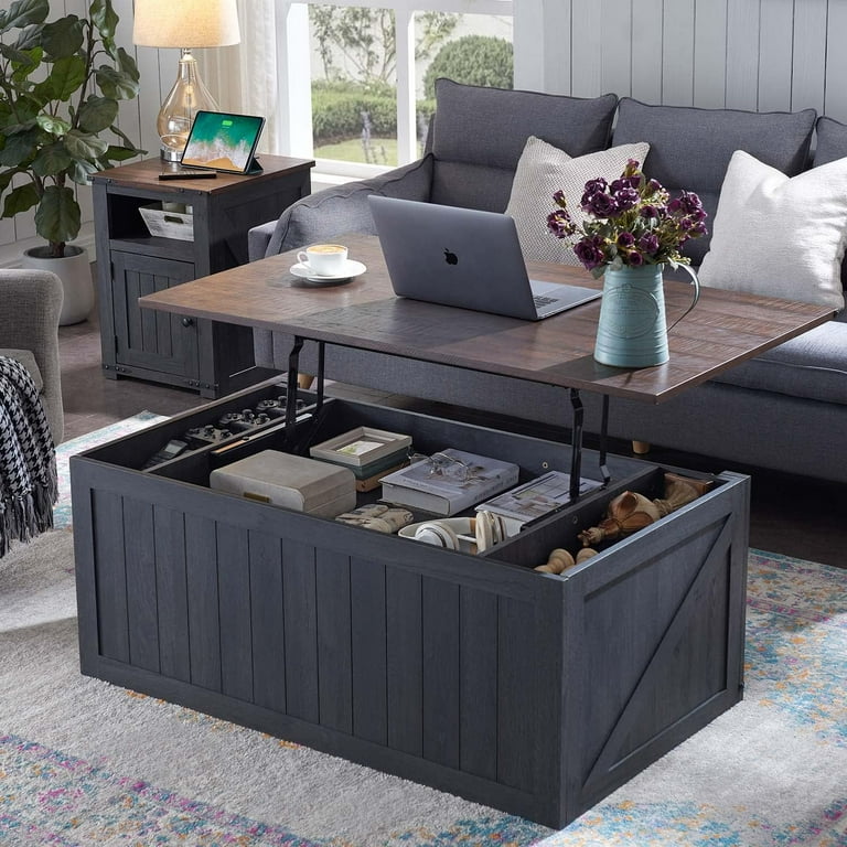 Gray barn coffee table discount