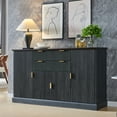 thumbnail image 1 of SinCiDo Farmhouse Fluted Buffet Cabinet with Storage, Kitchen Sideboard Cabinet with Adjustable Shelves for Dining Room, 1 of 6