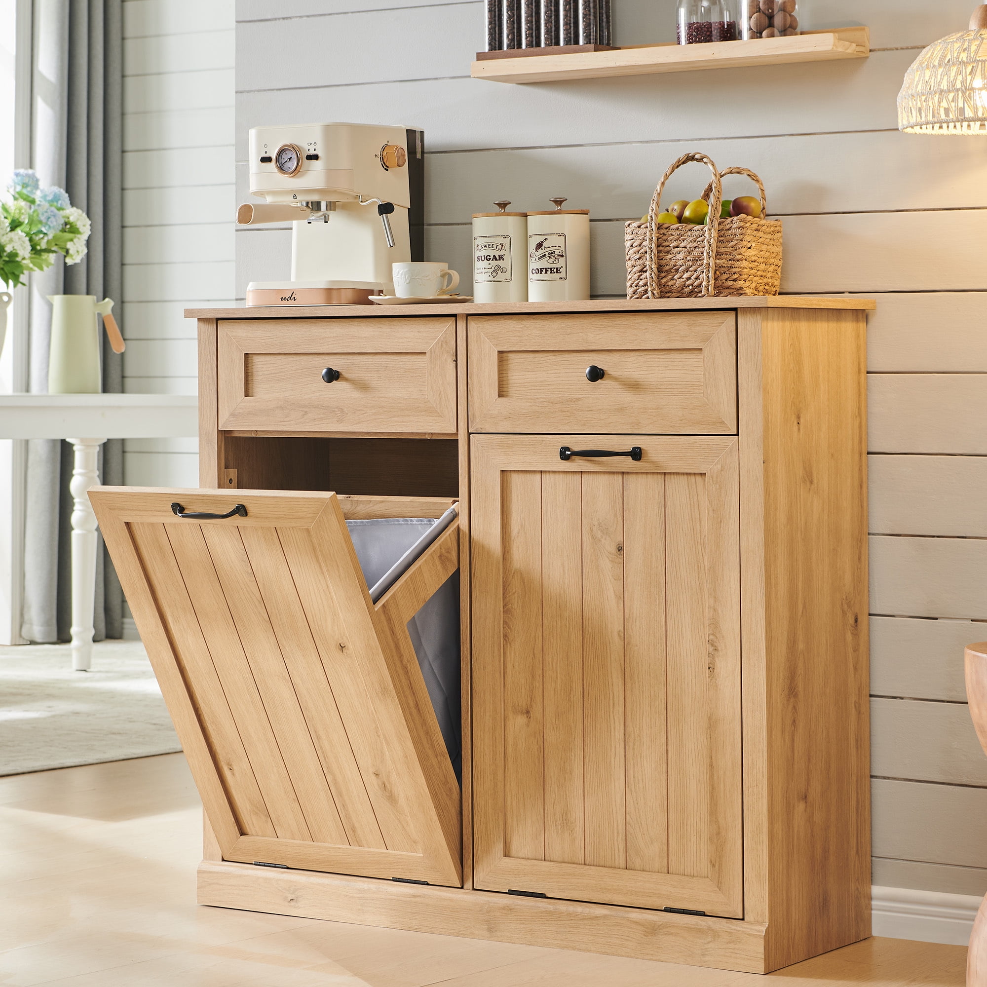Farmhouse Kitchen Trash Can