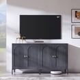 thumbnail image 1 of SinCiDo Modern TV Stand for TVs up to 65", Wood Entertainment Center w/Adjustable Shelves, 61.75‬"W Media Console Cabinet for Living Room, 1 of 7