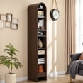 thumbnail image 1 of SinCiDo Narrow Arched Bookcase, 8-Tier Open Shelf Bookcase, Medium Density Fiberboard, 1 of 7