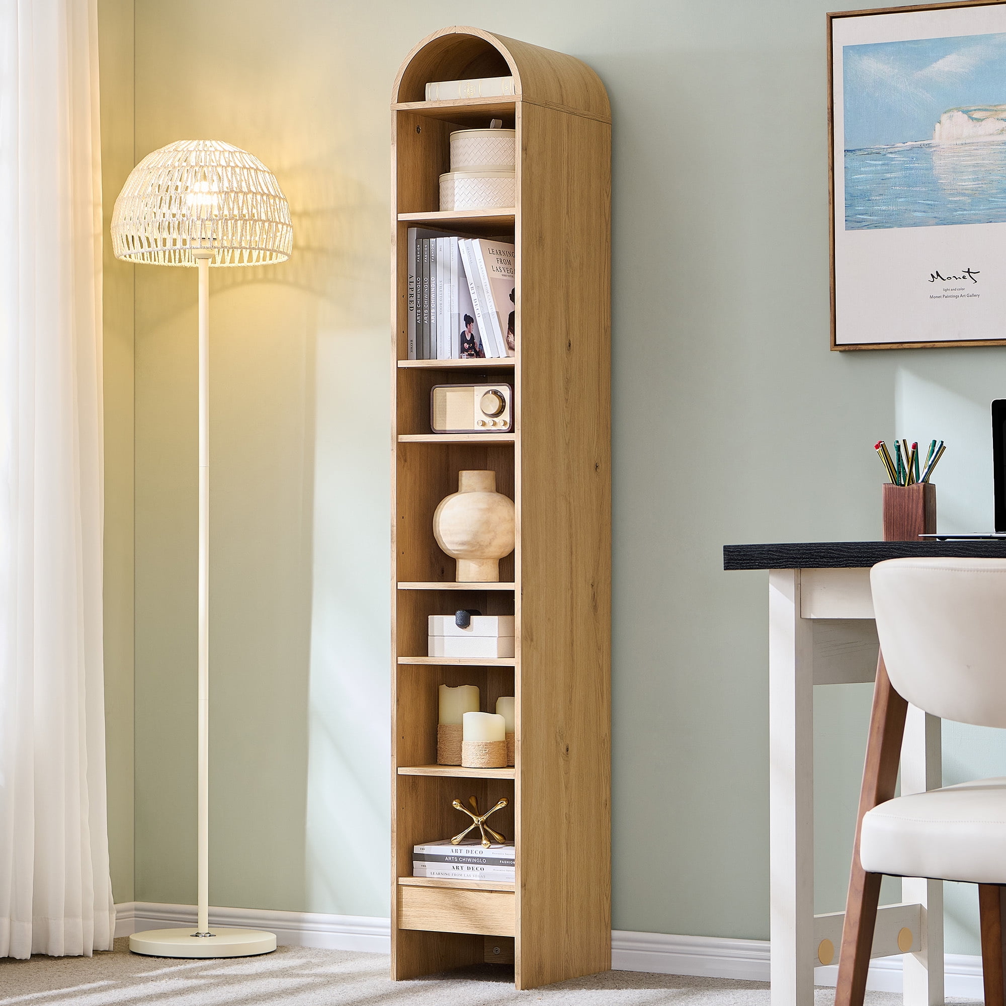 SinCiDo-Narrow-Arched-Bookcase