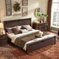 thumbnail image 1 of SinCiDo Queen Size Bed Frame with Wingback, Wooden Headboard and Slats, 1 of 8