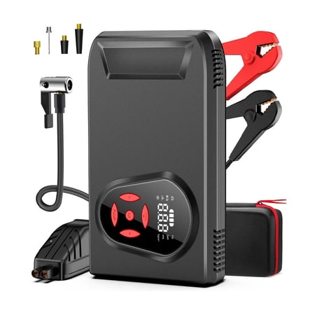 SinKeu Car Jump Starter with Air Compressor 3000A Portable Battery Booster 12V Jumper