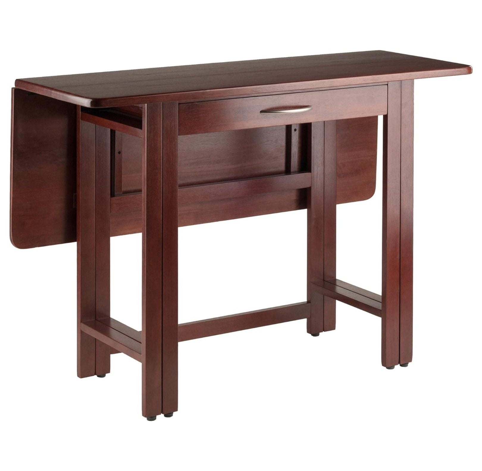 Walnut 41.73'' Extendable Solid Wood Dining Table