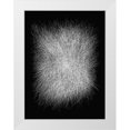 thumbnail image 1 of Sina 19x24 White Modern Wood Framed Museum Art Print Titled - Strokes I-C, 1 of 4