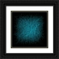 thumbnail image 1 of Sina 26x26 Black Ornate Wood Framed with Double Matting Museum Art Print Titled - Strokes IV, 1 of 4