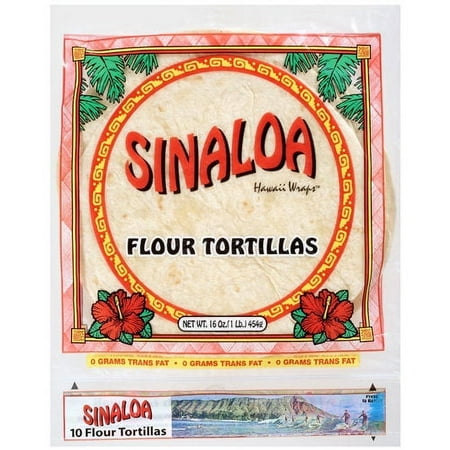 Sinaloa Hawaii Wraps: Flour Tortillas, 16 oz