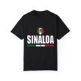 thumbnail image 1 of Sinaloa Mexico Flag Illustration Travel Quote Gift | Cute Mexican Adventure Graphic Men Women Unisex Garment-Dyed T-shirt, 1 of 4