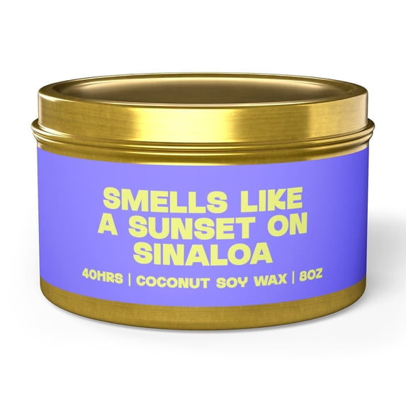Sinaloa Tin Candle Gifts Funny Home Office Decor