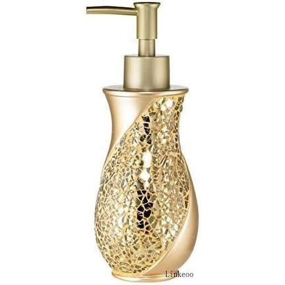 Sinatra Champagne Soap Dispenser/ Pump Classic Luxury Pump Contemporary Decor Champagne Color For Bathroom With This Unique Design Stylish Decor Bling Mosaic