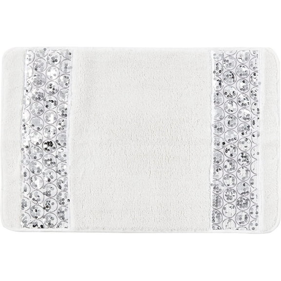 Sinatra Modern Bathroom Rug Classic Luxury Bath Rug Contemporary Decor Stylish Bath Mat for Shower