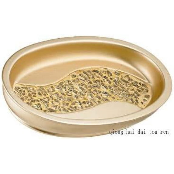 Sinatra Stylish Soap Dish Modern Classic Luxury Decor Bling Mosaic Glass Champagne