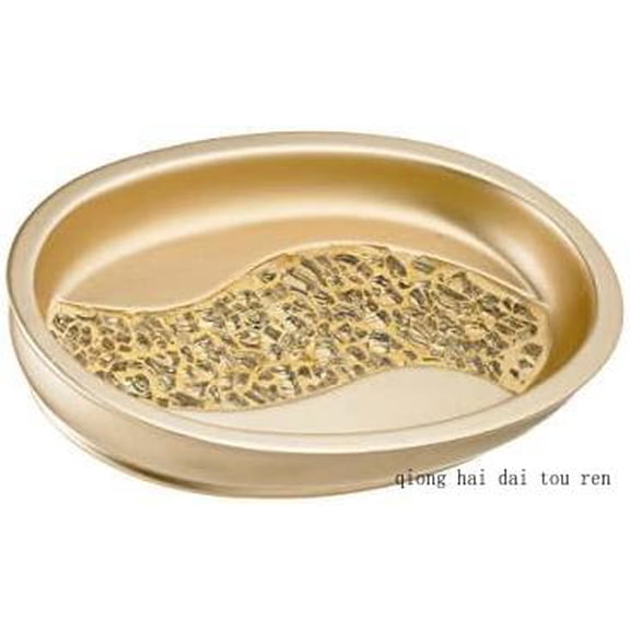 Sinatra Stylish Soap Dish Modern Classic Luxury Decor Bling Mosaic Glass Champagne