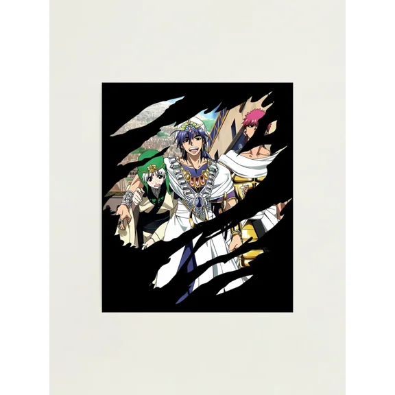 Sinbad, Ja'far and Masrur - Magi The Labyrinth of Magic Anime Manga Poster Unframed Size 24''x36'' GooGate