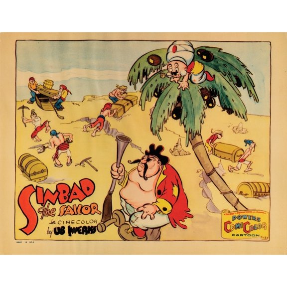 Sinbad The Sailor Ub Iwerks Animated Short 1935. Movie Poster Masterprint (14 x 11)