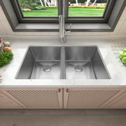Sinber 32" 16 Gauge Single Bowl 304 Stainless Steel Undermount Kitchen Sink