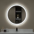 thumbnail image 1 of Sinber 32" Round Makeup Vanity Wall LED Bathroom Mirrors with Illuminated Light and D-Fog, 1 of 13