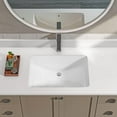 thumbnail image 1 of Sinber C1312-OL 21 Inches Undermount Rectangular Bathroom Sink with Overflow Ceramic White Finish, 1 of 7