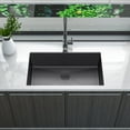 thumbnail image 1 of Sinber  Undermount Single Bowl 304 Stainless Steel Kitchen Sink 32" x 19" x 10"(18 Gauge Sink Only) - Silver, 1 of 5