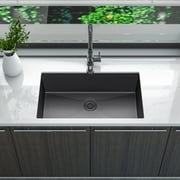 Sinber  Undermount Single Bowl 304 Stainless Steel Kitchen Sink 32" x 19" x 10"(18 Gauge Sink Only) - Silver