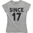 thumbnail image 1 of Since 17 Date Birth Year Anniversary Funny Women's T-Shirt, 1 of 4