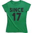 thumbnail image 1 of Since 17 Date Birth Year Anniversary Funny Women's T-Shirt, 1 of 4