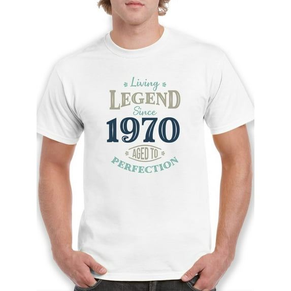 Since 1970 Aged To Perfection Men T-Shirt, Male Large