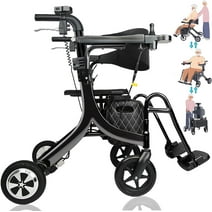 Sinceborn Electric Rollator Walker Wheelchair Seniors with Motors Lightweight Foldable,Regular Style
