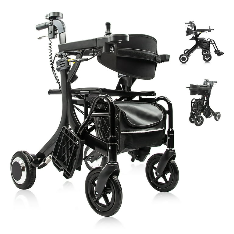 Born☆Free Sinceborn Motorized Combo Transport Wheelchair and Mobility