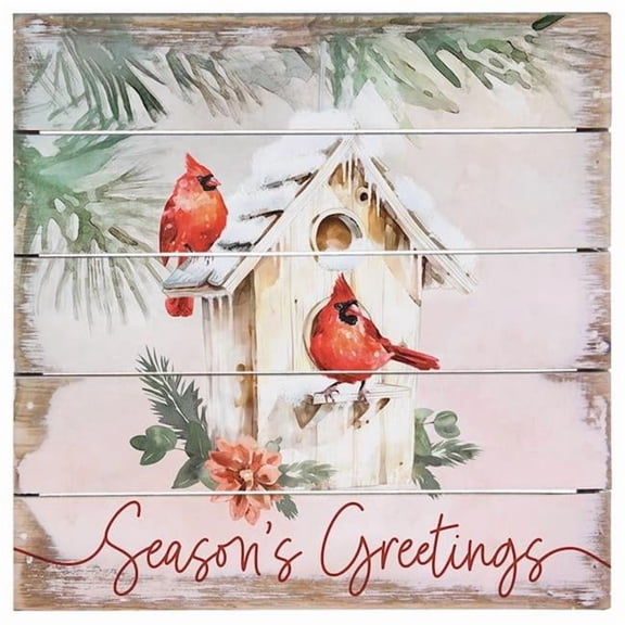 Sincere Surroundings 41381X Petite Pallet - Seasons Greetings Cardinal - 8 x 8 in.