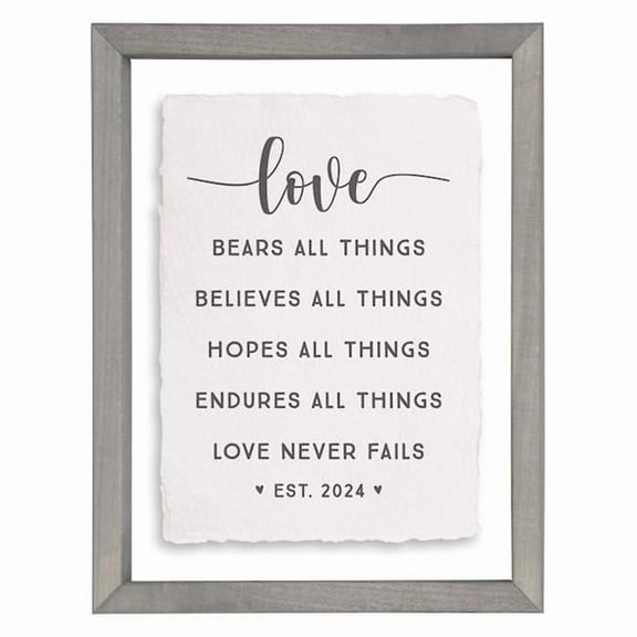 Sincere Surroundings 478014 Floating Art Rectangle - Love - 11 x 14 in.