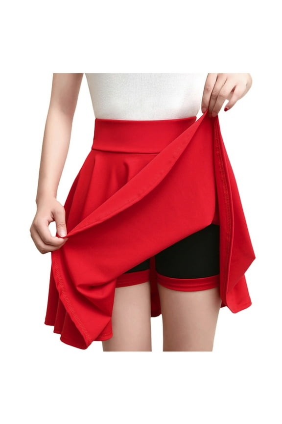 Plus Size Skirt Womens Skirts Casual Women Fashion High Waist Solid Mini Pencil Skirt Hip Slim Short Skirt Red 4XL